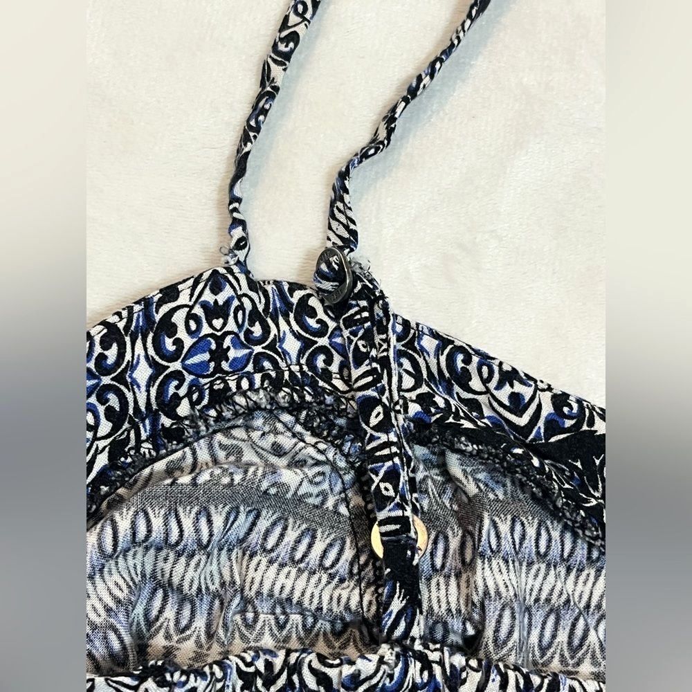 Aeropostale Lightweight Blue and Black Patterned Women's Mini Dress Size Small - Picture 9 of 12